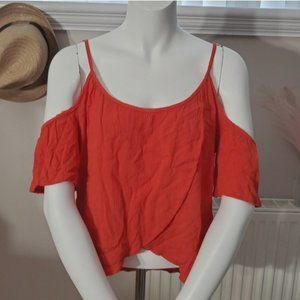 ONE CLOTHING Los Angeles Drop Shoulder Flutter Top- Small